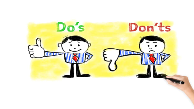 Sketchnote: Work related Dos and Don'ts for 2018