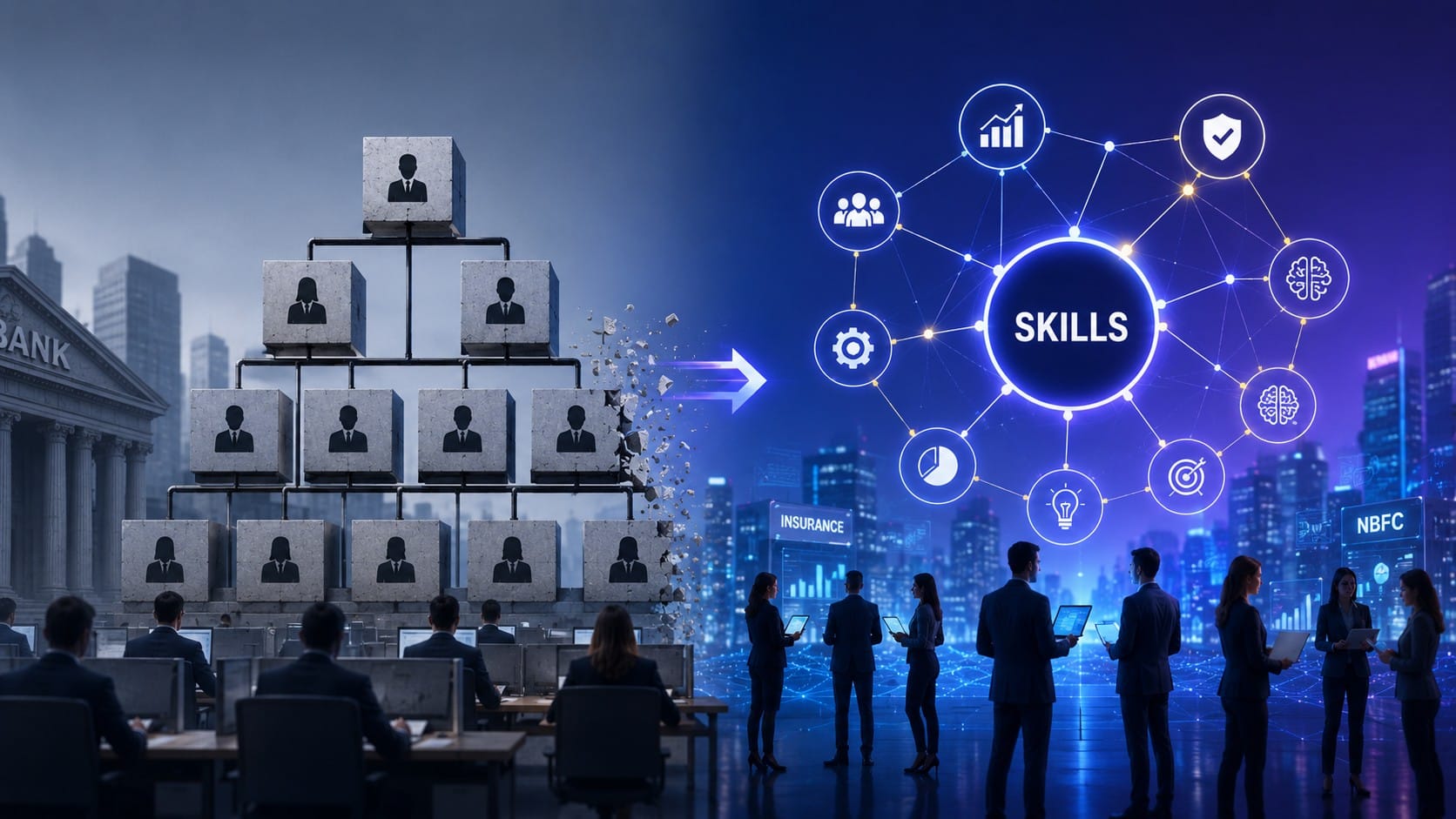 Skills vs Roles: Why BFSI’s current org design is breaking—and what replaces it