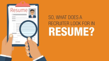 What do recruiters look for in a resume?