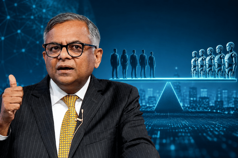 TCS could soon have as many AI agents as employees, says chairman N Chandrasekaran
