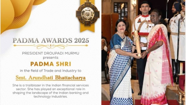 CEO of Salesforce South Asia, Arundhati Bhattacharya, receives Padma Shri