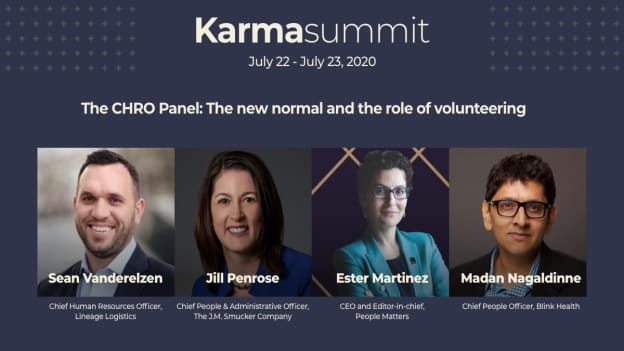 Goodera Karma Summit CHRO panel on the new normal & the role of volunteering