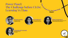 The challenge before CLOs: Learning vs. time