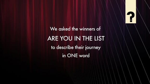 Are You In The List- The Journey In One Word 