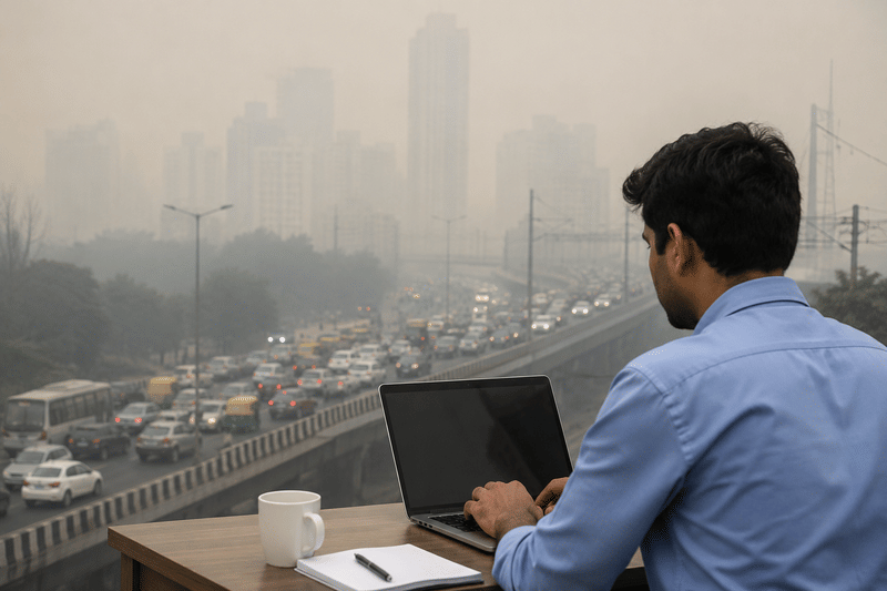 Delhi mandates 50% work from home every winter under permanent anti-pollution plan