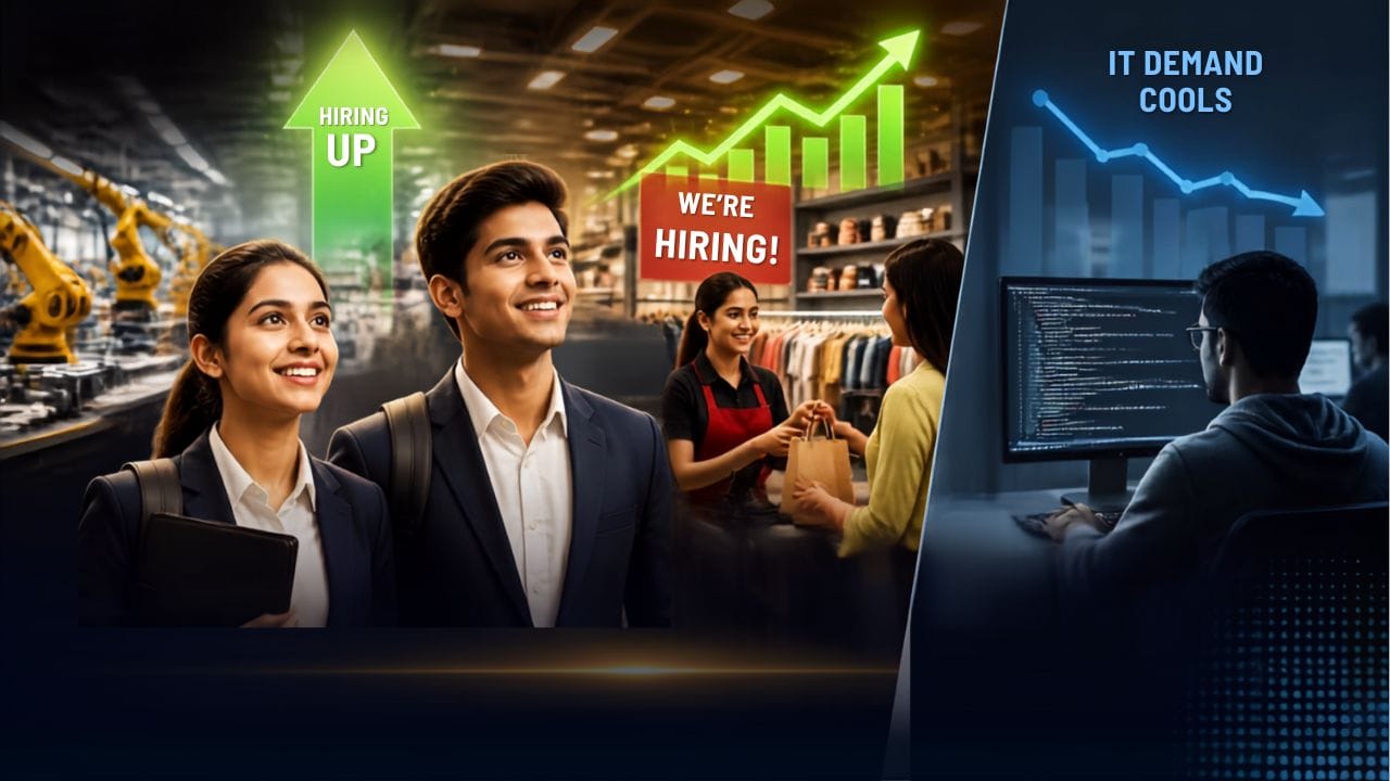 Fresher hiring intent rises to 75%, but IT demand loses ground: Report