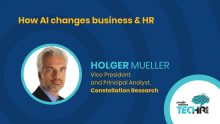 How AI changes business & HR | Holger Mueller at People Matters TechHR 2019