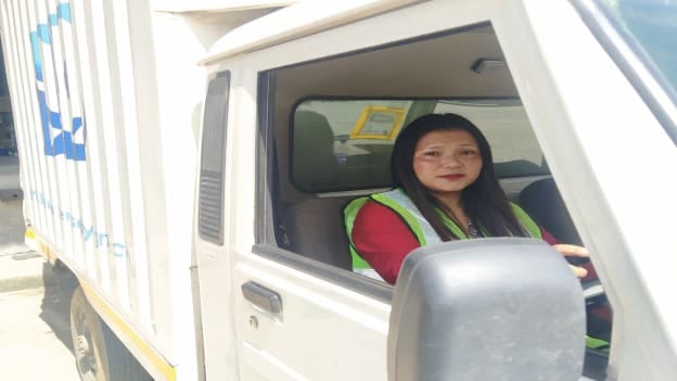 'Steering an example': Joycy Lyngdoh, the first female driver with Amazon’s trucking partner