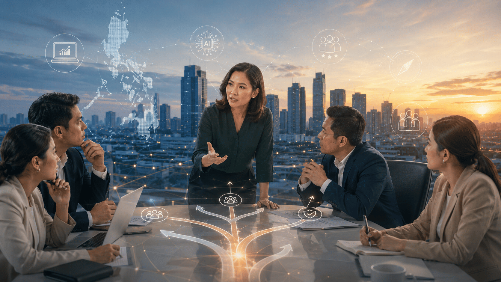 The questions Philippine leaders must answer next, and why the answers cannot wait The Philippines has talent, demographic energy and a proven services economy. Its next growth advantage will depend on how leaders answer a harder set of questions around higher-value work, AI readiness, workforce capability, culture and leadership.