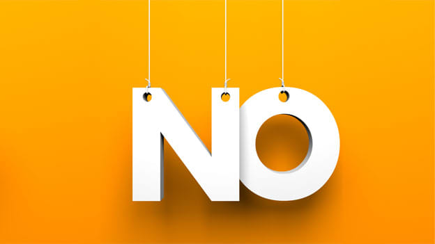 When and how to say 'NO' without burning the bridges