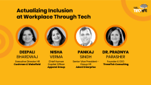 Actualizing inclusion at workplace through tech @ #TechHRIn 2019