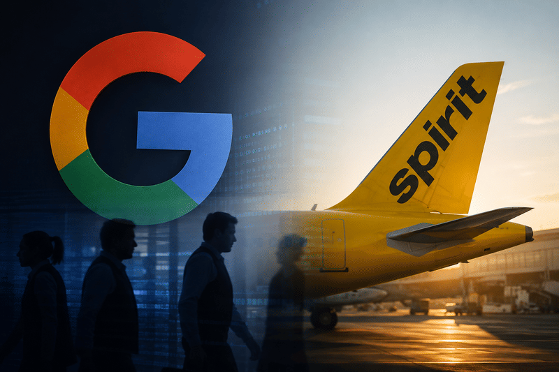 Google buys Spirit Airlines' HR, employee and workplace data in $10 million deal