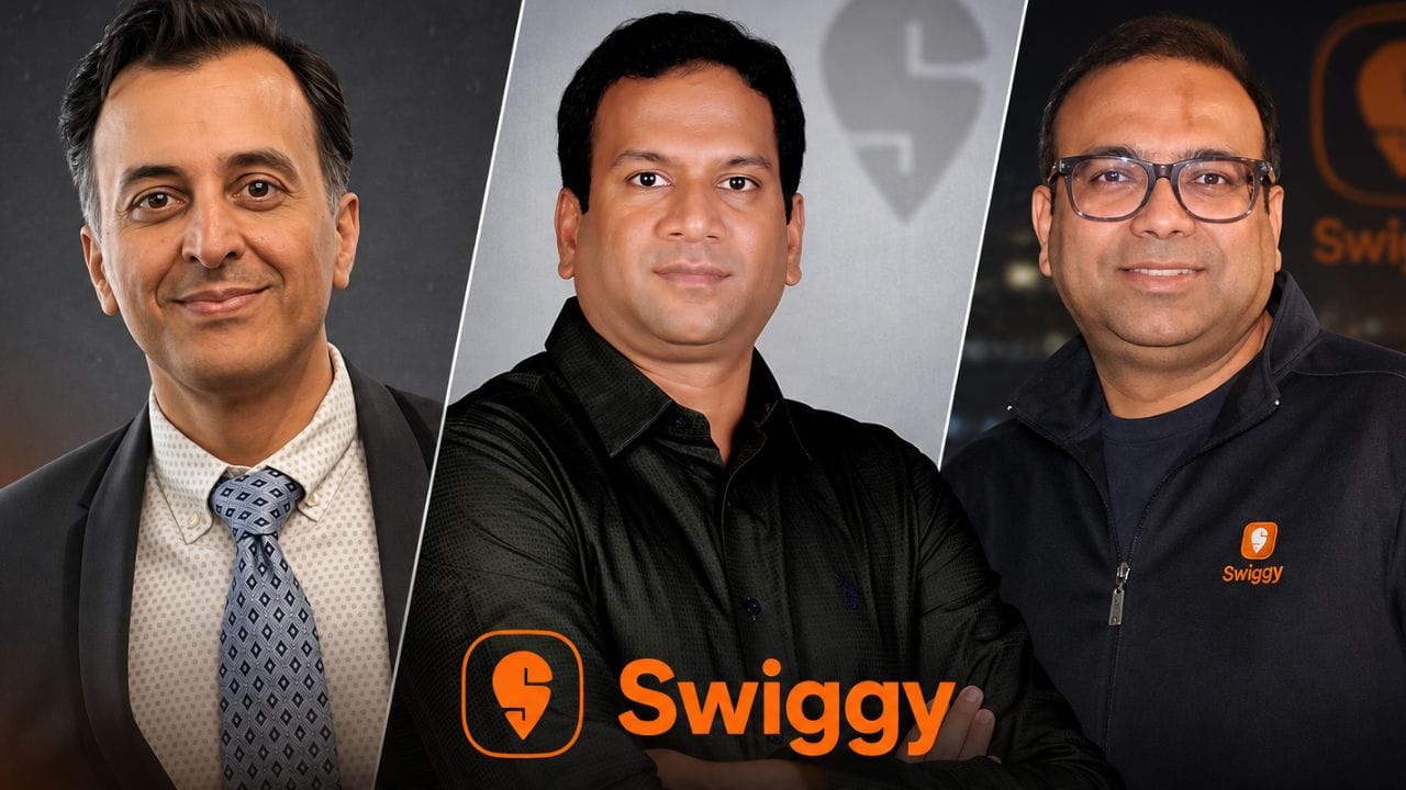 Swiggy reshuffles leadership, appoints new CGPO, CTO and COO