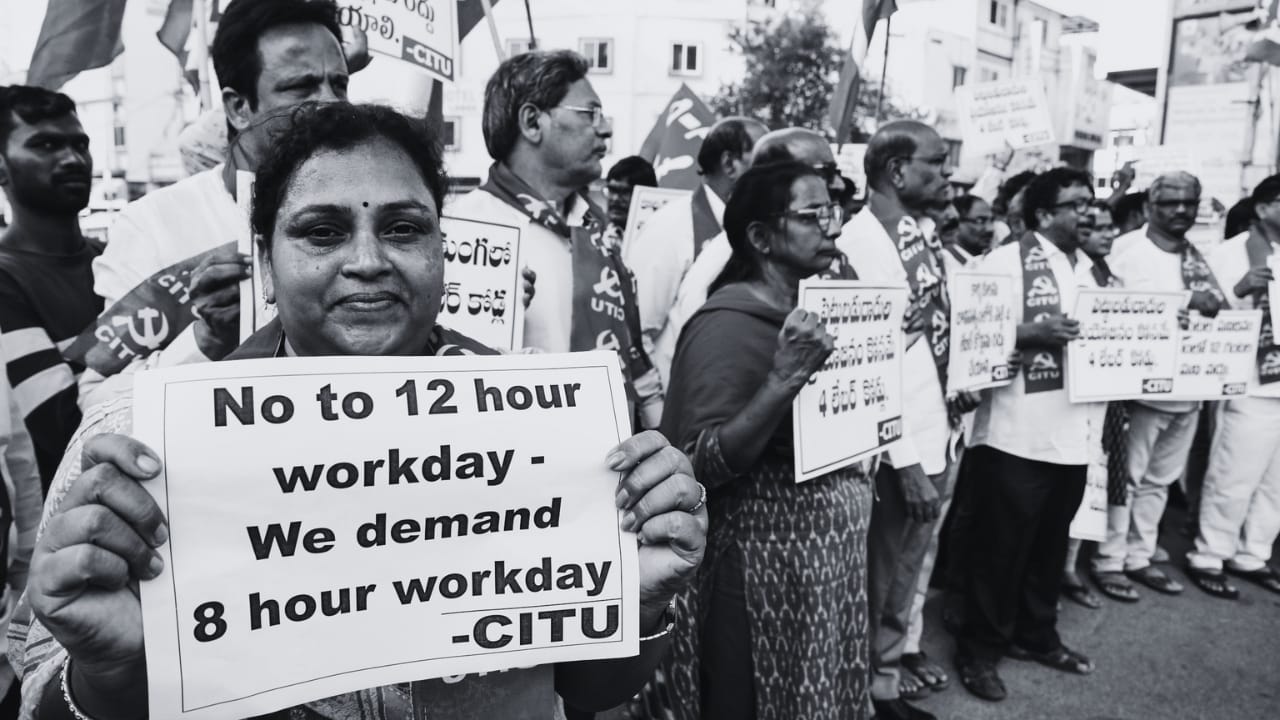 Employees across India rally against the government’s new labour codes