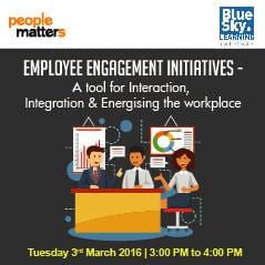 Employee Engagement Initiatives-A tool for Interaction, Integration & Energising